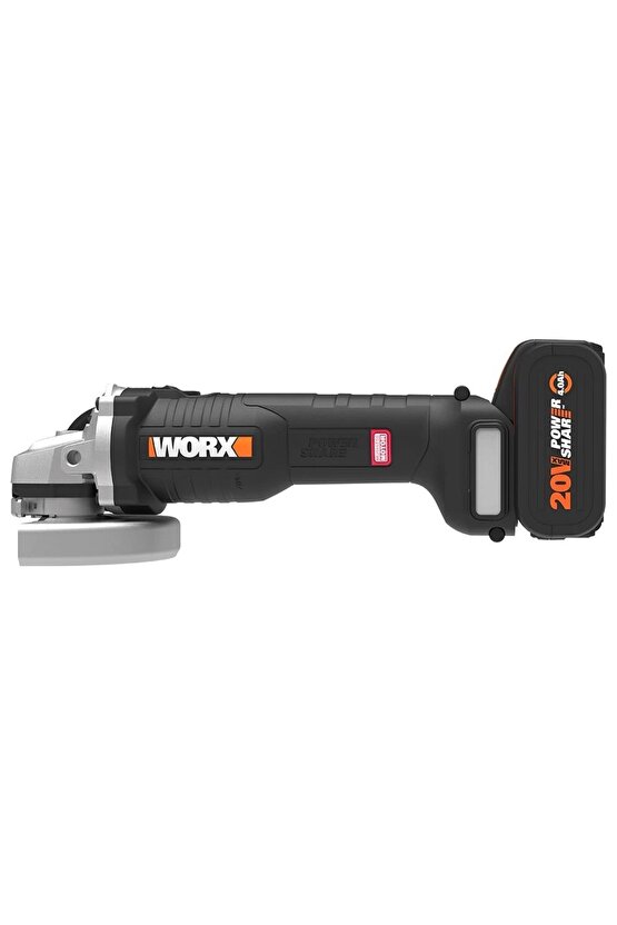 Wx812 20volt 4.0ah. 125mm Kömürsüz Profesyonel Şarjlı Avuç Taşlama