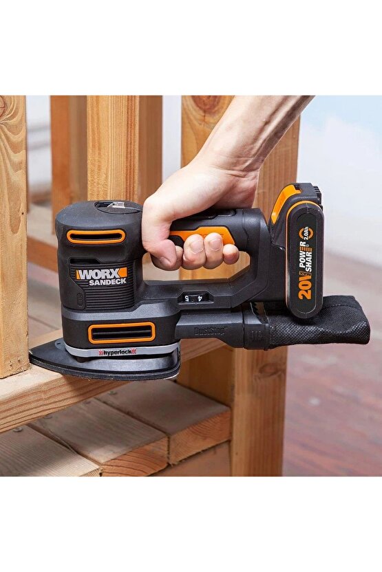 Wx820 20volt 2.0ah. Li-ion Profesyonel Devir Ayarlı Çok Amaçlı Şarjlı Zımpara