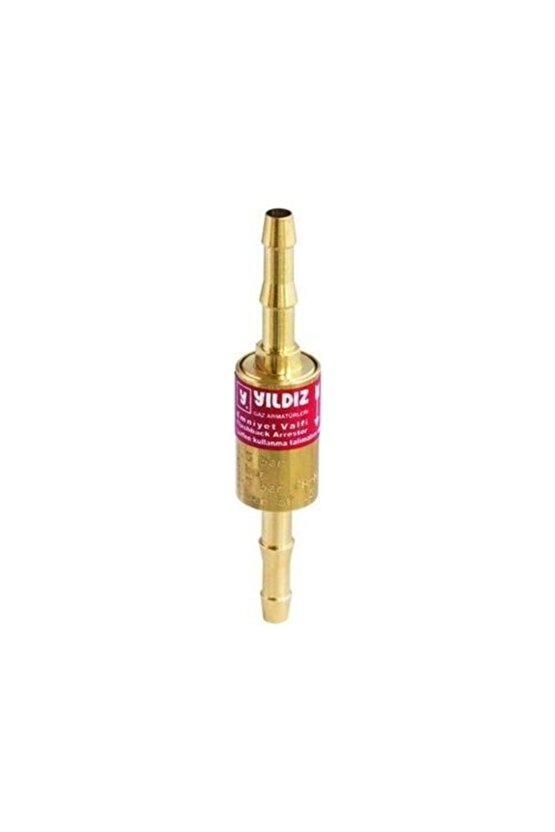 Yıldız 1018 Hortum Arası Alev Emniyet Valfi Yanıcı Gaz