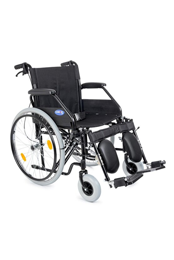 Dm-303 50cm Standart Manuel Tekerlekli Sandalye (ÖZELLİKLİ,BALDIR DESTEKLİ)
