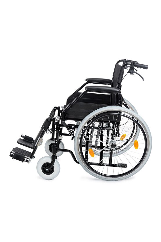 Dm-303 50cm Standart Manuel Tekerlekli Sandalye (ÖZELLİKLİ,BALDIR DESTEKLİ)