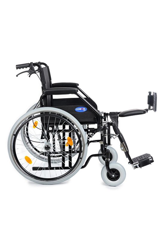 Dm-303 50cm Standart Manuel Tekerlekli Sandalye (ÖZELLİKLİ,BALDIR DESTEKLİ)