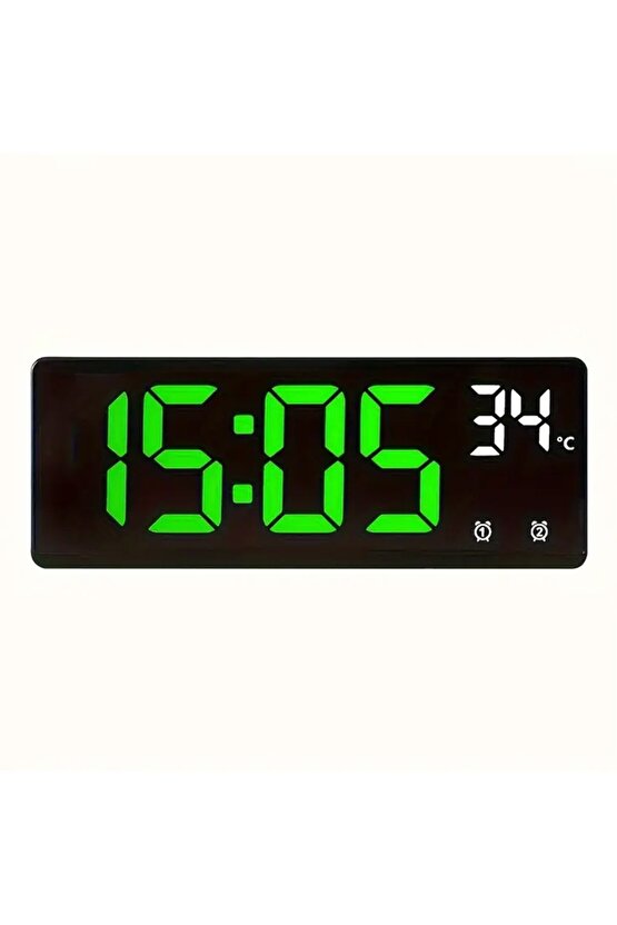 Nie Fantezi Temalı Dijital Alarm Saat, Ayna Yüzeyi, LED Ekran, Sıcaklık ve Tarih, 5 Parlaklık Seviy