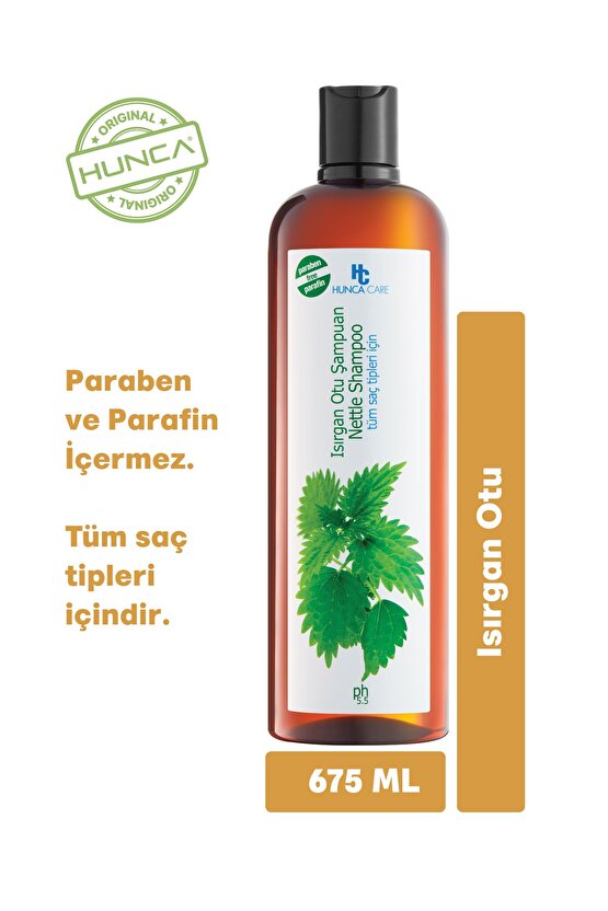 Isırgan Otlu Bitkisel Şampuan, Saçların Parlak Görünmesine Yardımcı, 675 G
