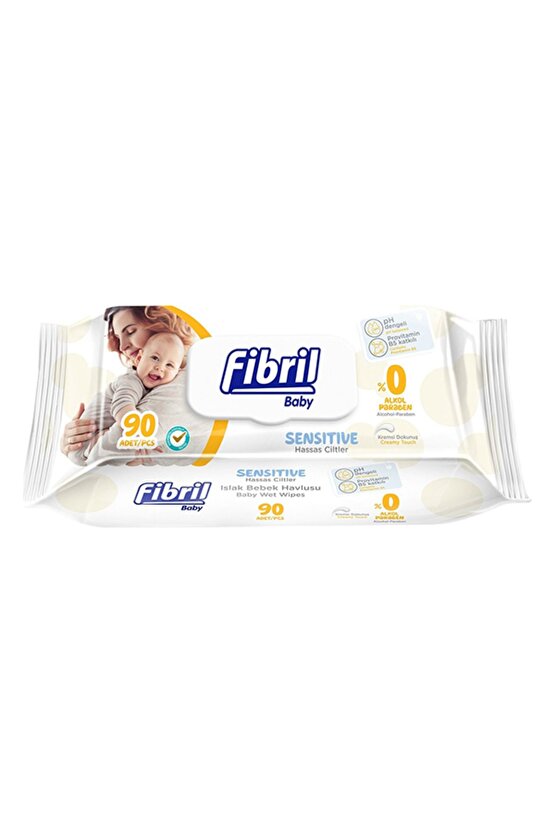 Baby Sensitive Islak Bebek Havlusu 90lı,sensitive