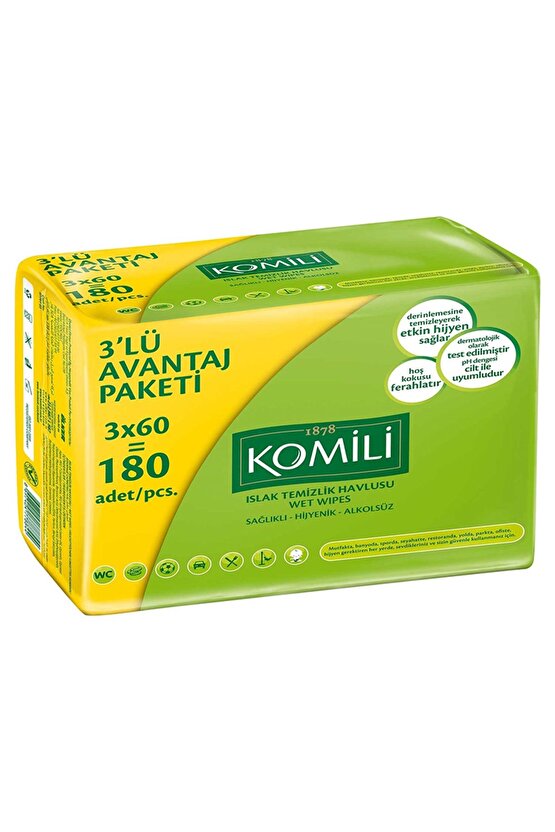 Islak Havlu 3x60lı