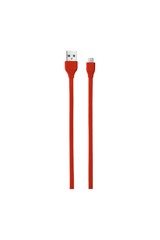 20137 Urban Flat Micro Usb 1m Kablo,kırmızı