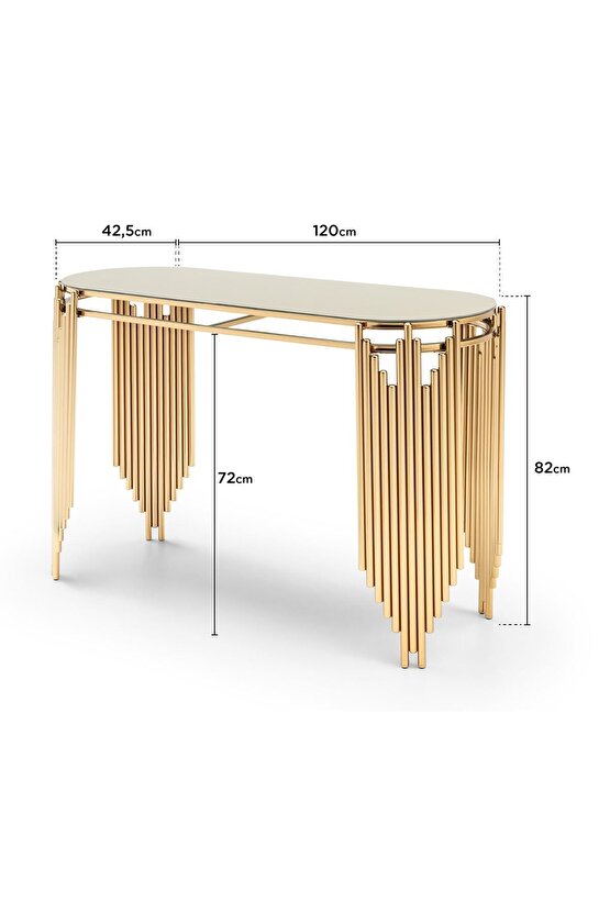 Piyano Model Lüx Paslanmaz Dresuar 120cm Uzunluk Ultra Lak Kaplama