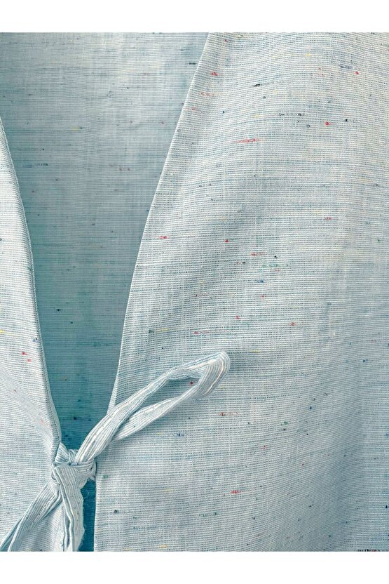 Önü Bağlamalı Kimono Tunik  Mint