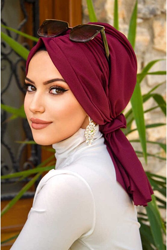 Bordo Tokalı Bone