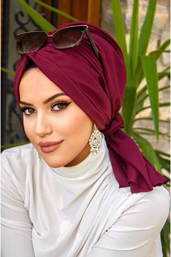 Bordo Tokalı Bone
