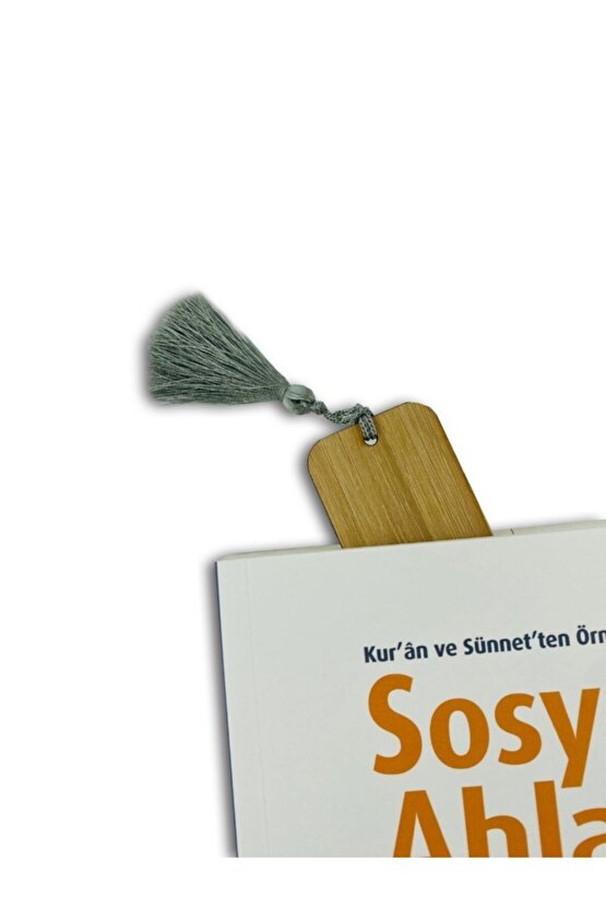 Ahşap Püsküllü Ayraç