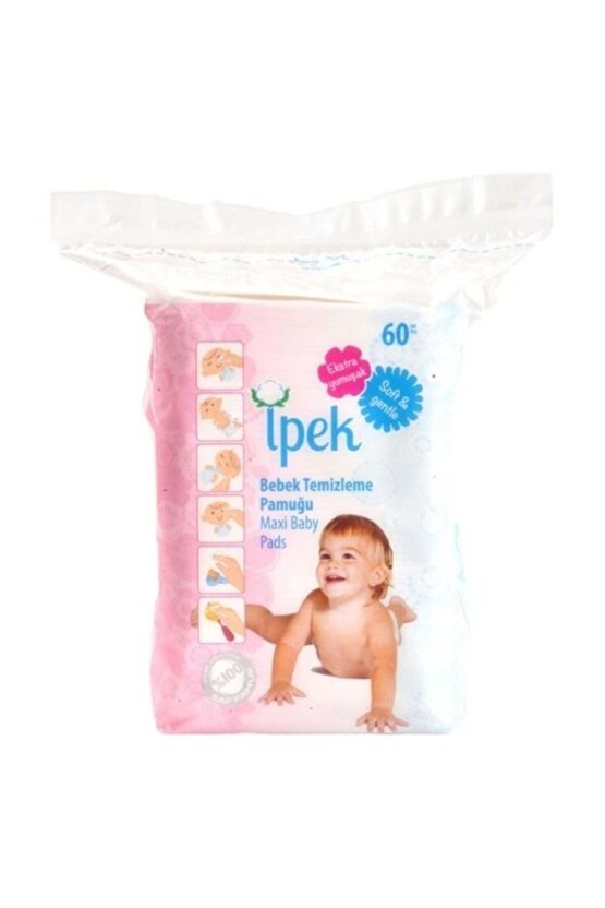 Maxi Bebek Temizleme Pamuğu 60lı 30paket