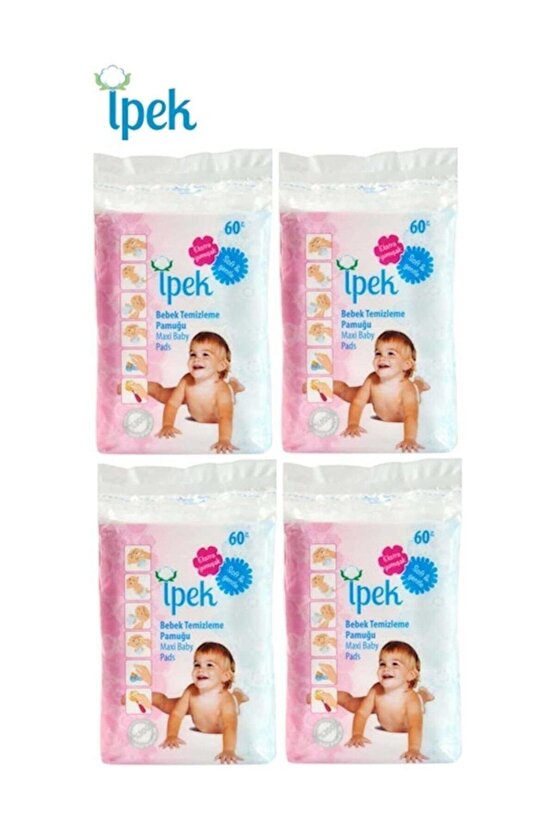 Ipek Bebek Temizleme Pamuğu 30 Adet (30*60lı Paket)