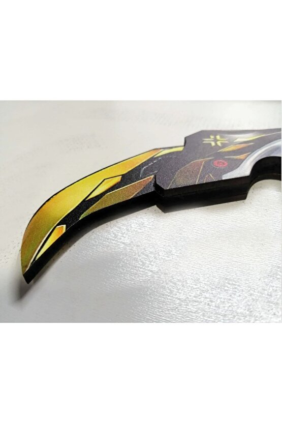 Ahşap Valorant 2 Li Set Oyuncak Figür ( Valorant Champions Karambit Ve Yağmacı Karambit )