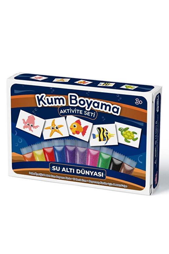 Su Altı Dünyası | Kum Boyama Aktivite Seti 5li Paket