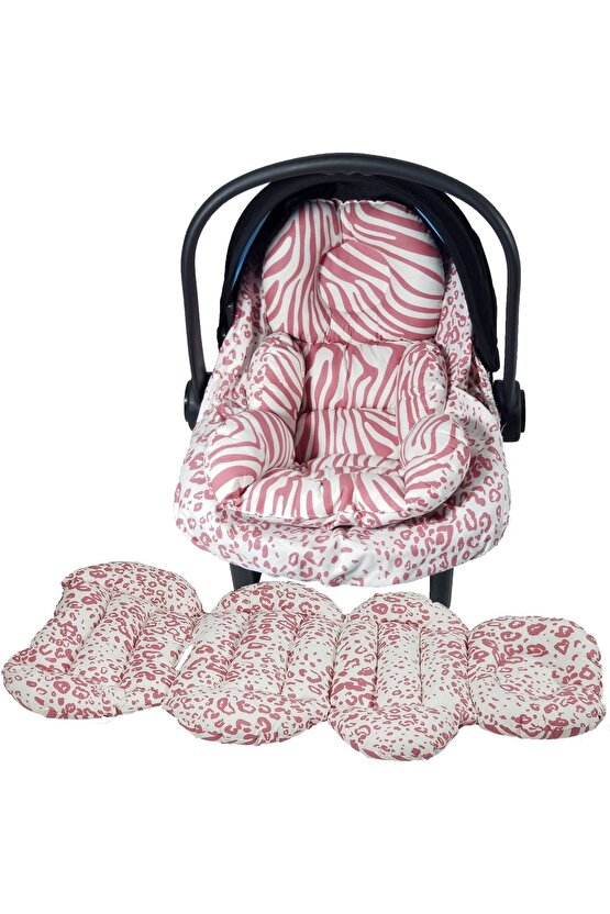 Babynest Puset Içi Set Araba Minderi Emzirme Örtüsü Ve Minderi Beşik Içi Nevresim Takımı 15 Li Set