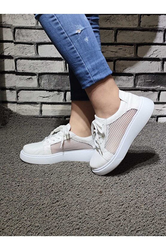 %100 HAKİKİ DERİ SPOR AYAKKABI (SNEAKERS)