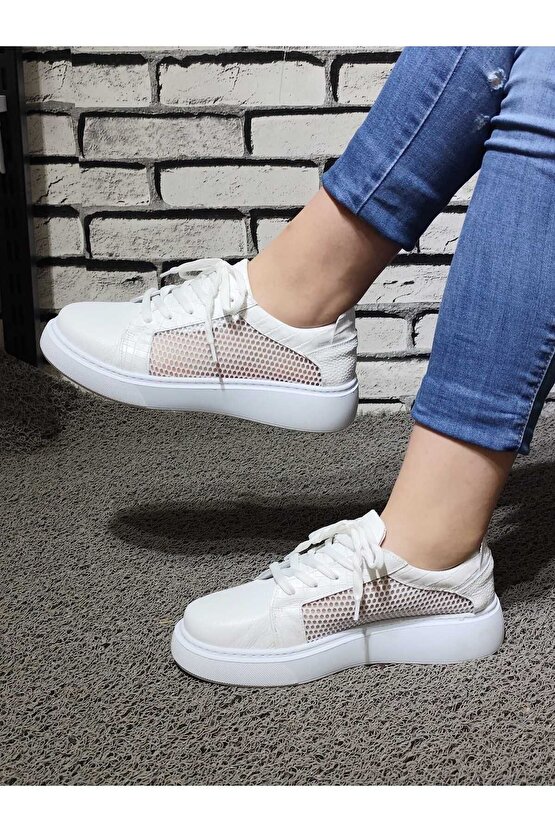 %100 HAKİKİ DERİ SPOR AYAKKABI (SNEAKERS)