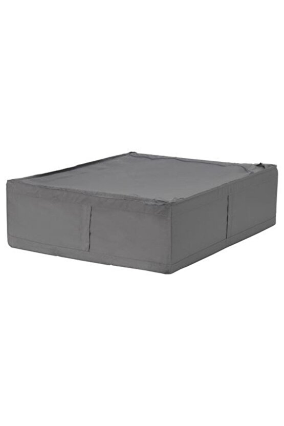 69x55x19 Yatak Altı Yastık Çarşaf Nevresim Giysi Saklama Kutusu Hurç Kutu Ikea Koyu Gri
