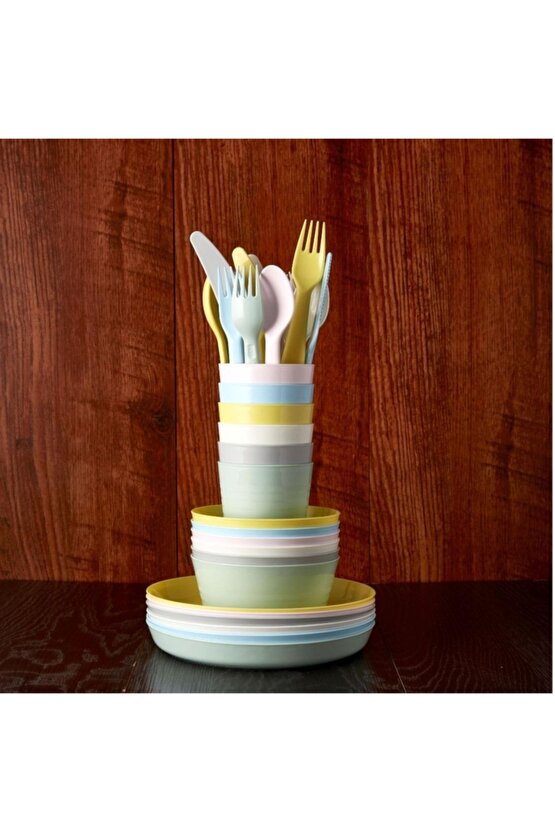 Bebek & Çocuk Çatal Kaşık Bıçak Set Kalas Ikea - 18 Adet