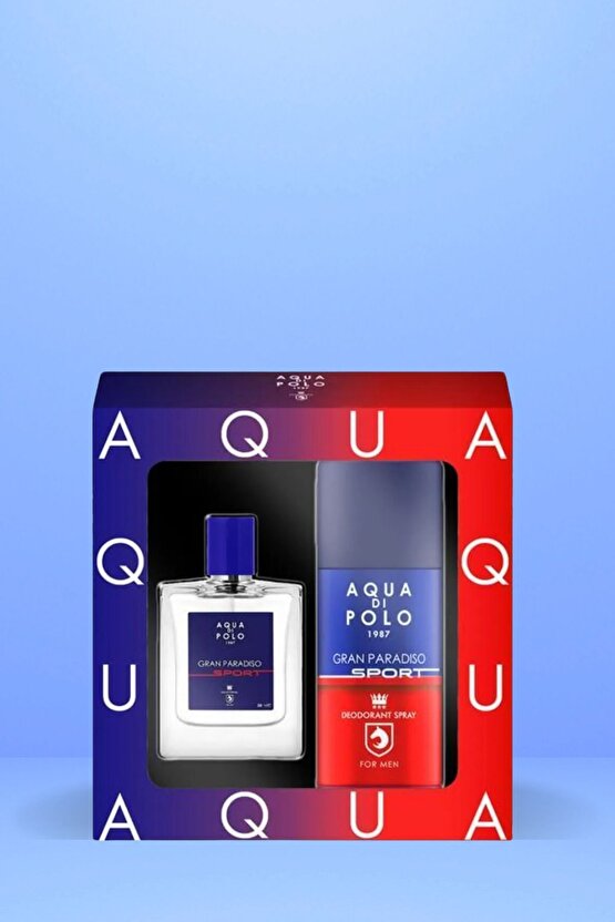 Gran Paradiso Sport 50 ml Narenciye, Odunsu Erkek Edp Parfüm Ve Deodorant Seti Stc
