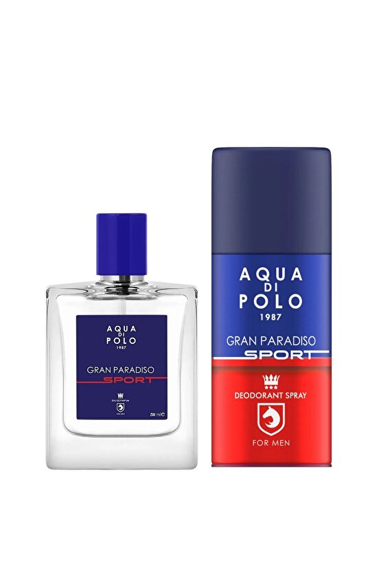 Gran Paradiso Sport 50 ml Narenciye, Odunsu Erkek Edp Parfüm Ve Deodorant Seti Stc