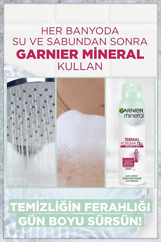 Mineral Termal Koruma Sprey Deodorant 3lü Set