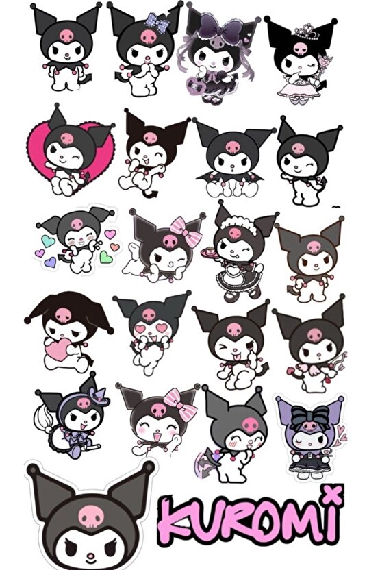Sevimli ve asi tasarımların bir araya geldiği bu eğlenceli sticker seti