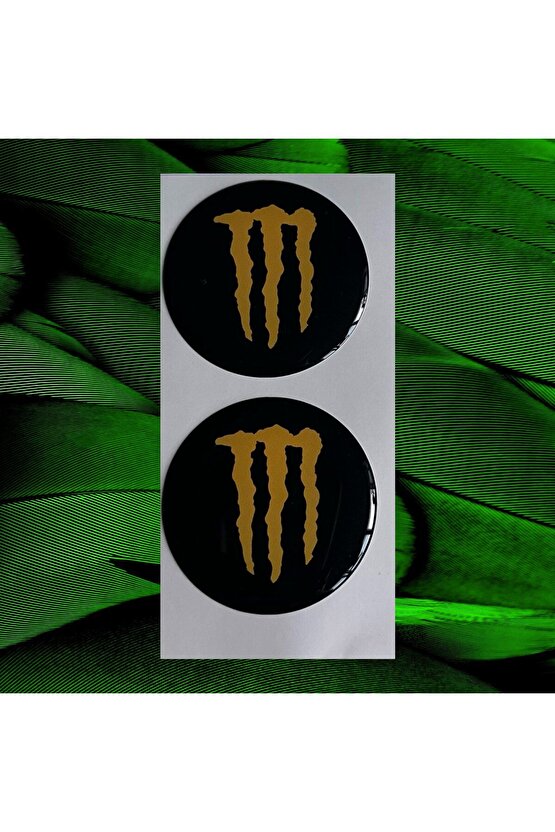 MONSTER DAMLA LOGO 5x5CM 2 ADET MOTORSİKLET KASK