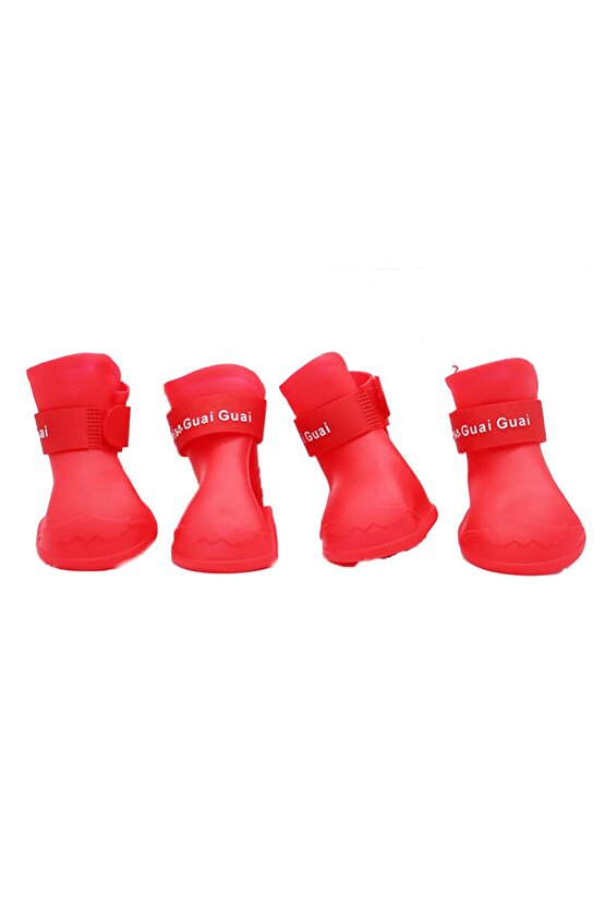 Köpek Plastik Ayakkabısı Mix Color (XXL) 4lü - Taban 5,5cm