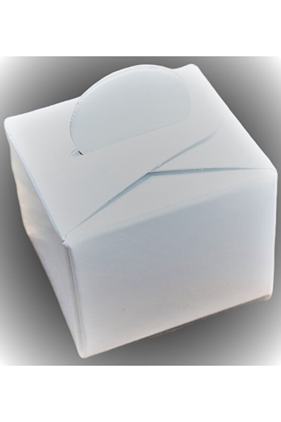 Lokum Kutusu 5,5x4x4 Cm 50 Adet Gümüş