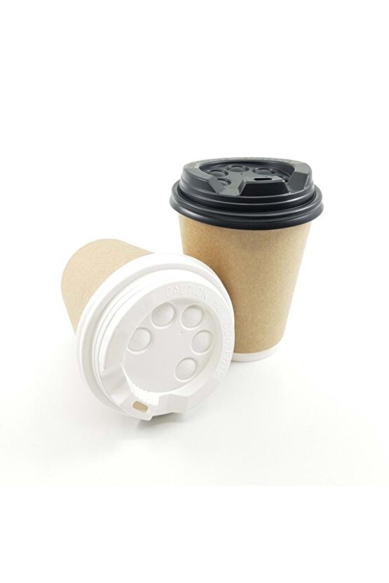 Double Wall Kraft Karton Bardak 14 Oz (50 Adet)