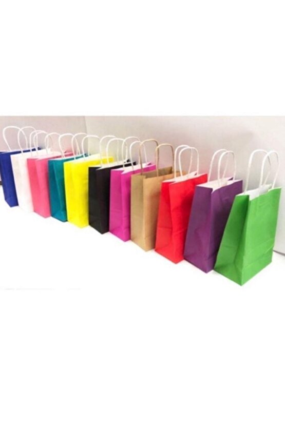 Kraft Kağıt Çanta 25x12x31 Cm Kraft 25 Adet