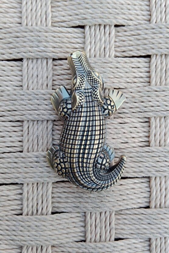 Timsah Crocodile Alligator Kabartmali Manyetolu Purmuz cakmak