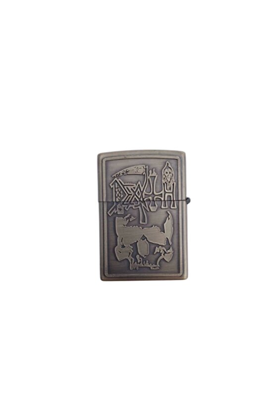 Benzinli Azrail ve Orak Kabartmali premium zippo Cakmak