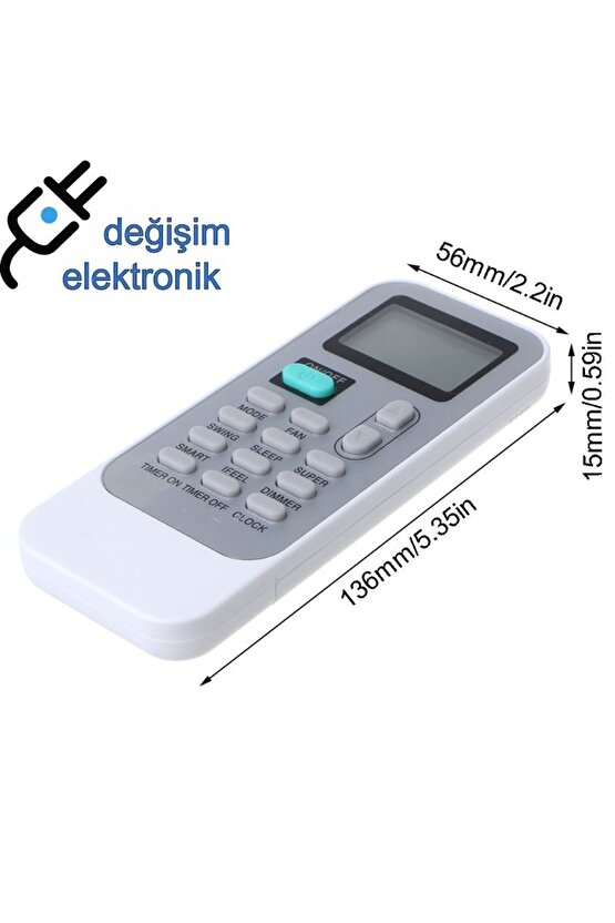 Beko Arçelik Dg11j1-05 Dg11j1-04  Uyumlu  Klima Kumandası