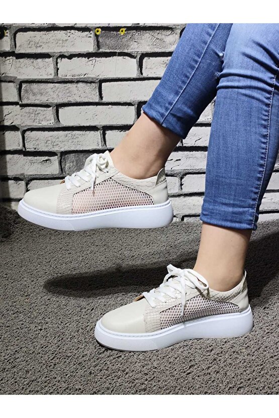 %100 HAKİKİ DERİ SPOR AYAKKABI (SNEAKERS)