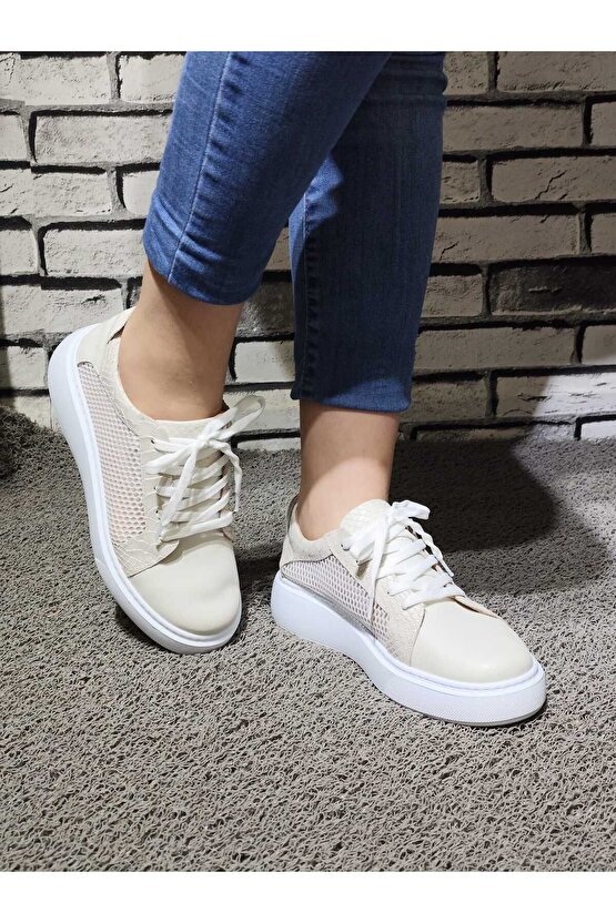 %100 HAKİKİ DERİ SPOR AYAKKABI (SNEAKERS)