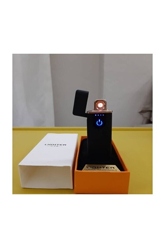 Nanopro Usb Şarjlı Elektronik Alevsiz Sigara Yakan Çakmak Mavi