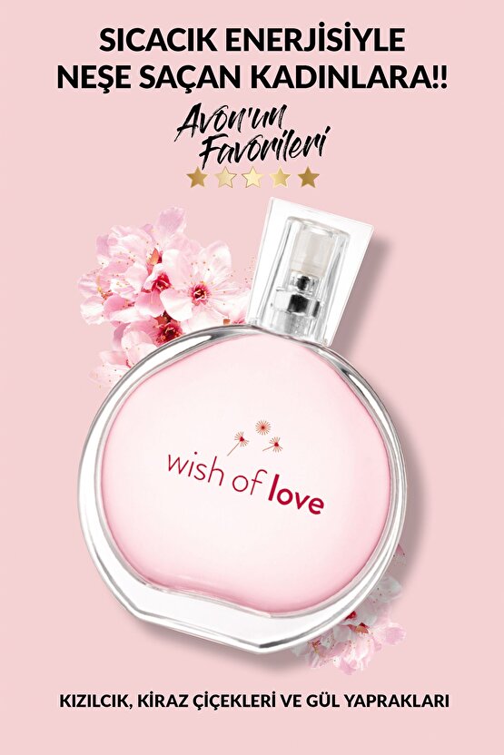 Wish Of Love Kadın Parfüm Edt 50 Ml. Üçlü Set