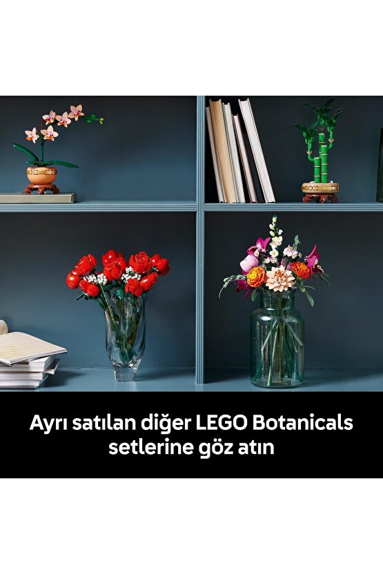 ® Botanicals Pembe Çiçek Buketi 10342 - 18+ Çiçek Model Yapım Seti (749 Parça)