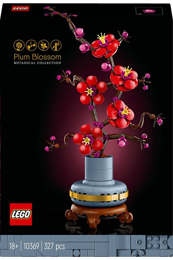 ® Botanicals Erik Çiçeği 10369 - 18+ Yaratıcı Model Yapım Seti (327 Parça)