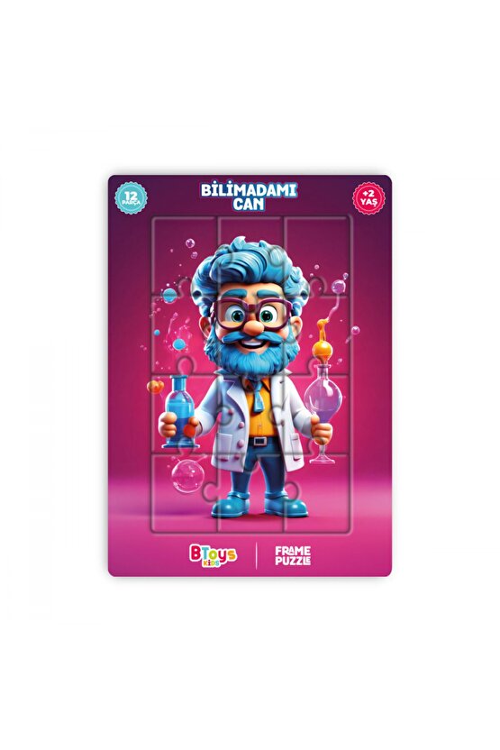 5 Adet Lisanslı 12 Parça Btoys Can Frame Puzzle(5 Adet Puzzle Gönderilecektir.)