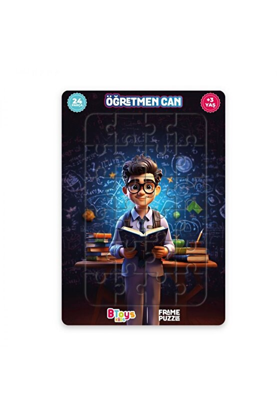 5 Adet Lisanslı 24 Parça Btoys Can Frame Puzzle(5 Adet Puzzle Gönderilecektir.)