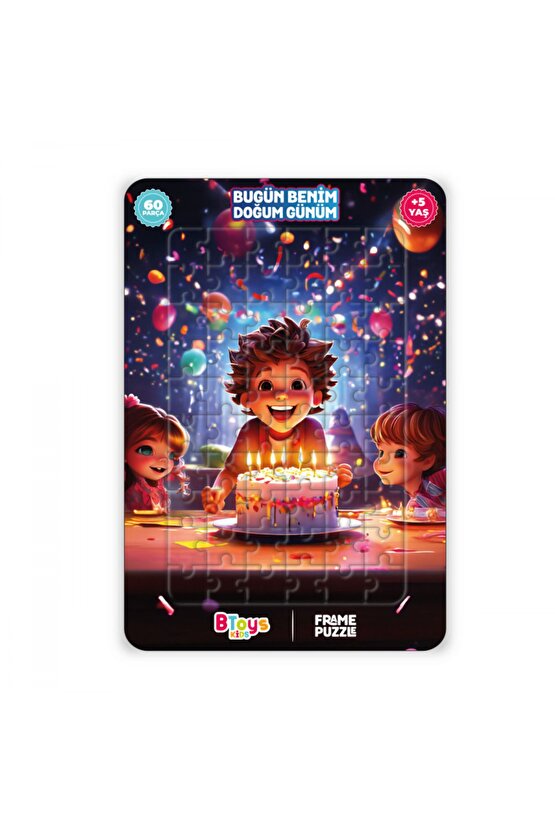 6 Adet Lisanslı 60 Parça Btoys Can Frame Puzzle(6 Adet Puzzle Gönderilecektir.)