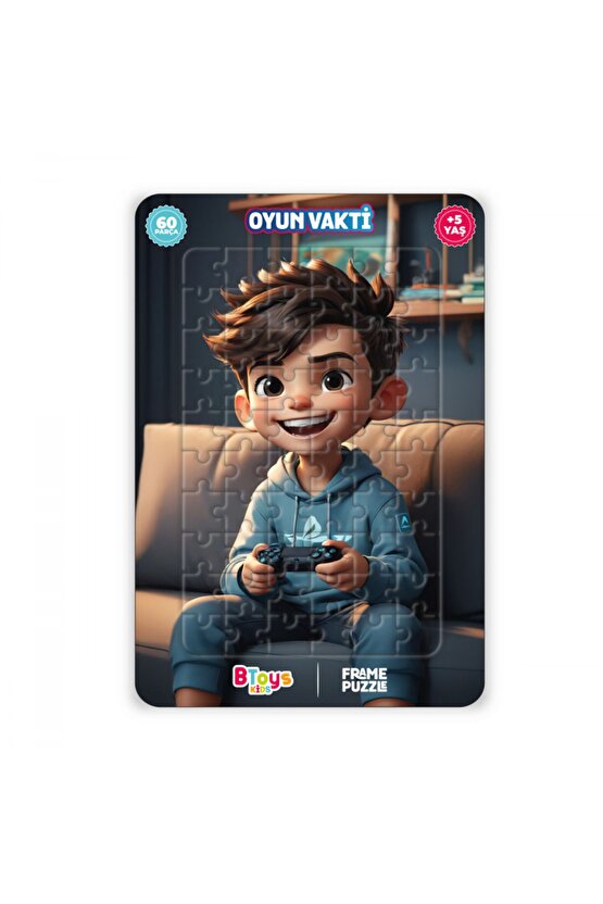 6 Adet Lisanslı 60 Parça Btoys Can Frame Puzzle(6 Adet Puzzle Gönderilecektir.)