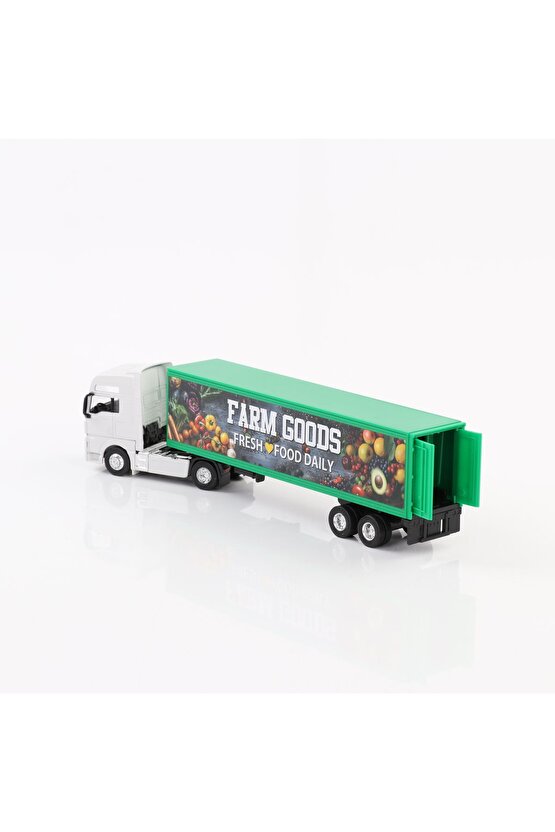 1:64 Ölçek Metal Kafalı Volvo Dorseli Tır