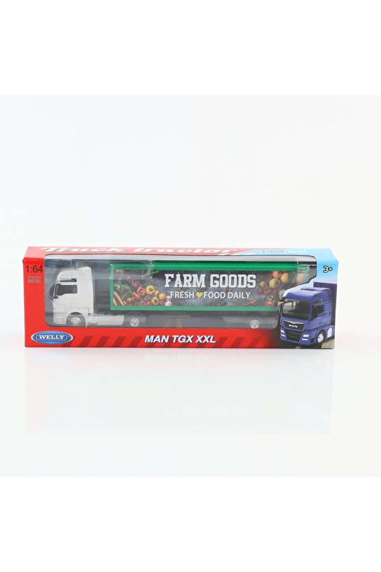 1:64 Ölçek Metal Kafalı Volvo Dorseli Tır