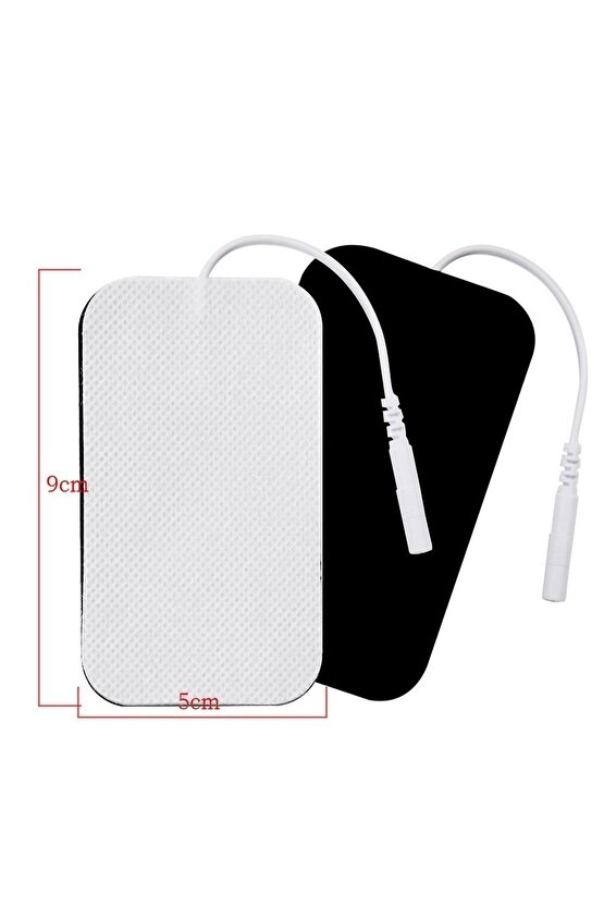 Everyway Tens Pedi Fizik Tedavi Cihazı Için Yapışkanlı Tens Elektrodu 5 Cm X 9 Cm 4 Adet Soketli